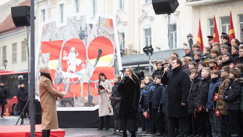 Vilniuje vyko tradicinė vėliavų pakėlimo ceremonija