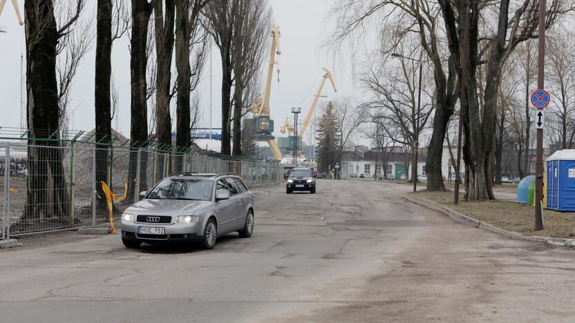 Planai: dalį į Kruizinių laivų terminalą vedančios Priešpilio gatvės numatyta perkelti kairiau.