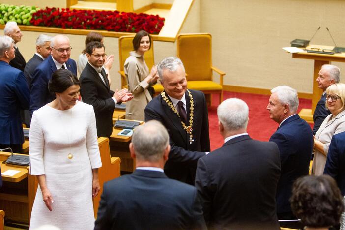 G. Nausėdos priesaikos ceremonija Seime