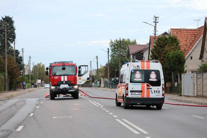 Vilijampolėje degė gyvenamasis namas