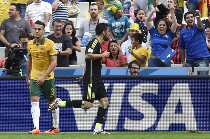 Pasaulio futbolo čempionatas: Ispanija - Australija