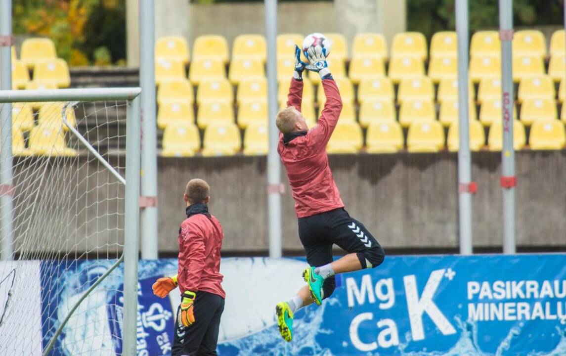 Lietuvos U-21 futbolo rinktinės treniruotė