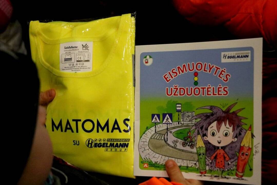 Kauno pirmokai mokėsi saugaus elgesio kelyje