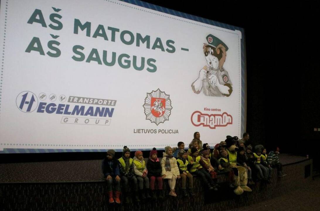 Kauno pirmokai mokėsi saugaus elgesio kelyje