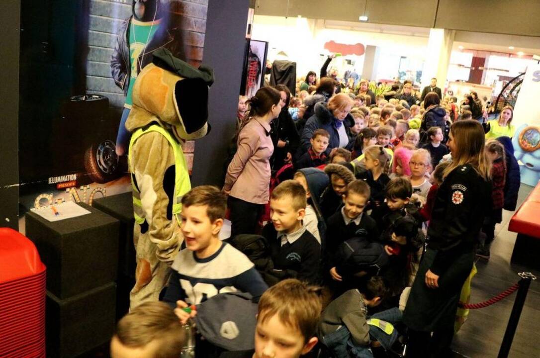Kauno pirmokai mokėsi saugaus elgesio kelyje