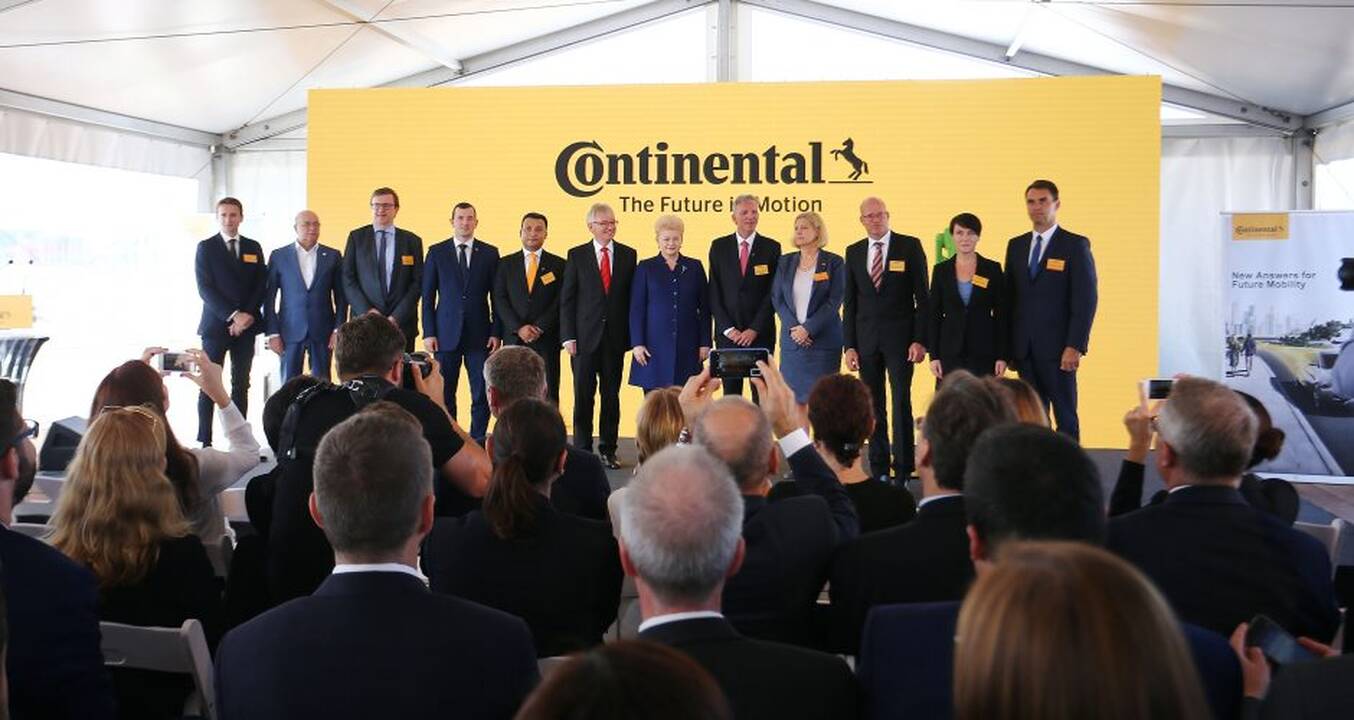 „Continental“ pradeda gamyklos statybas Kauno rajone