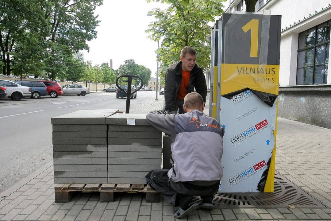 Baigiama įrengti laikinoji autobusų stotis