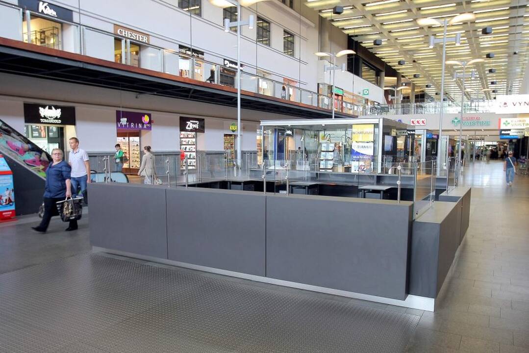 Baigiama įrengti laikinoji autobusų stotis