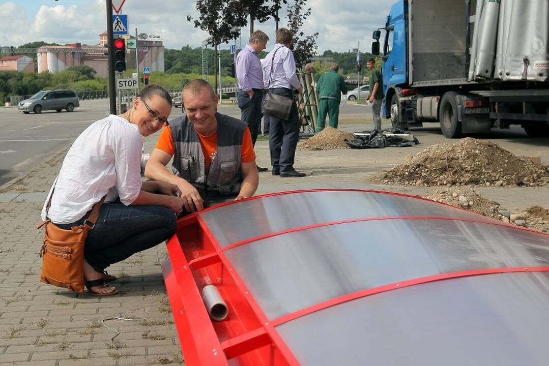 Baigiama įrengti laikinoji autobusų stotis