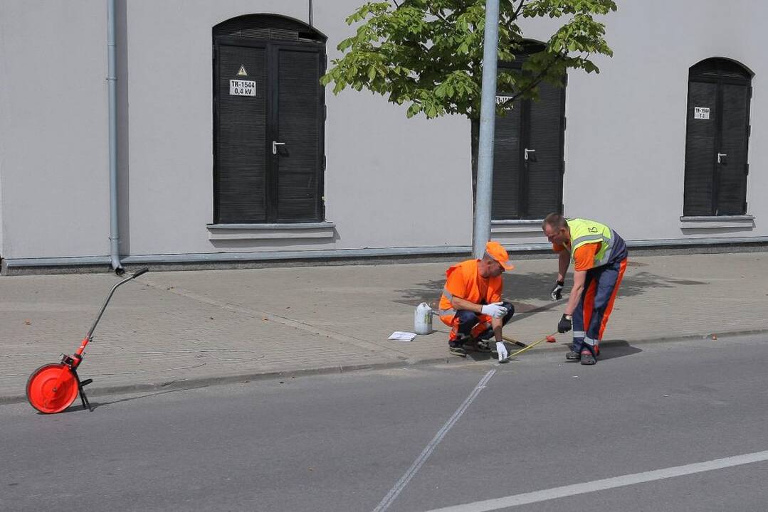 Baigiama įrengti laikinoji autobusų stotis