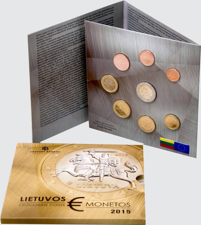 Kolekcinis lietuviškų euro monetų rinkinys