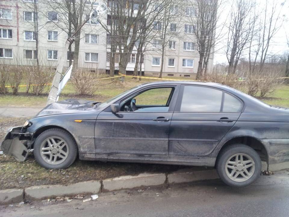 Avarija V.Landsbergio-Žemkalnio gatvėje