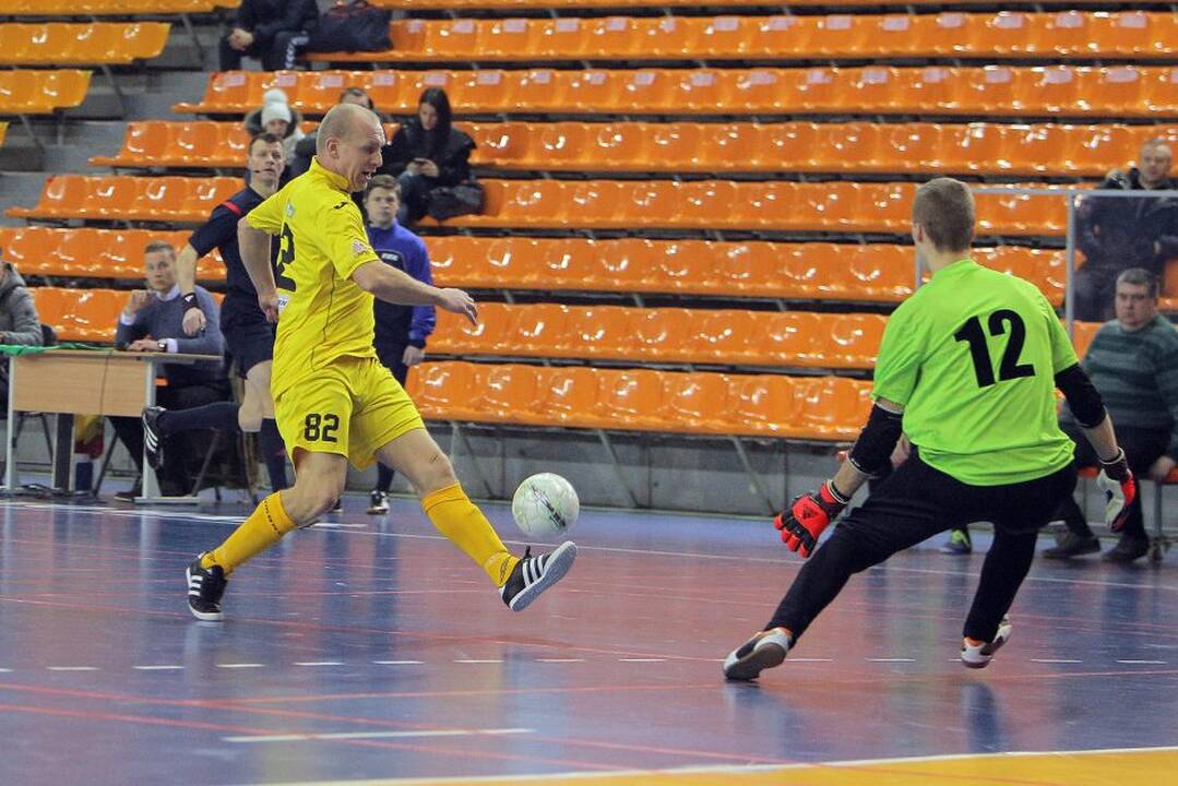 Salės futbolo A lygoje Kauno „Vytis-Zenitas“ 12:2 sutriuškino Mažeikių „VIP“.