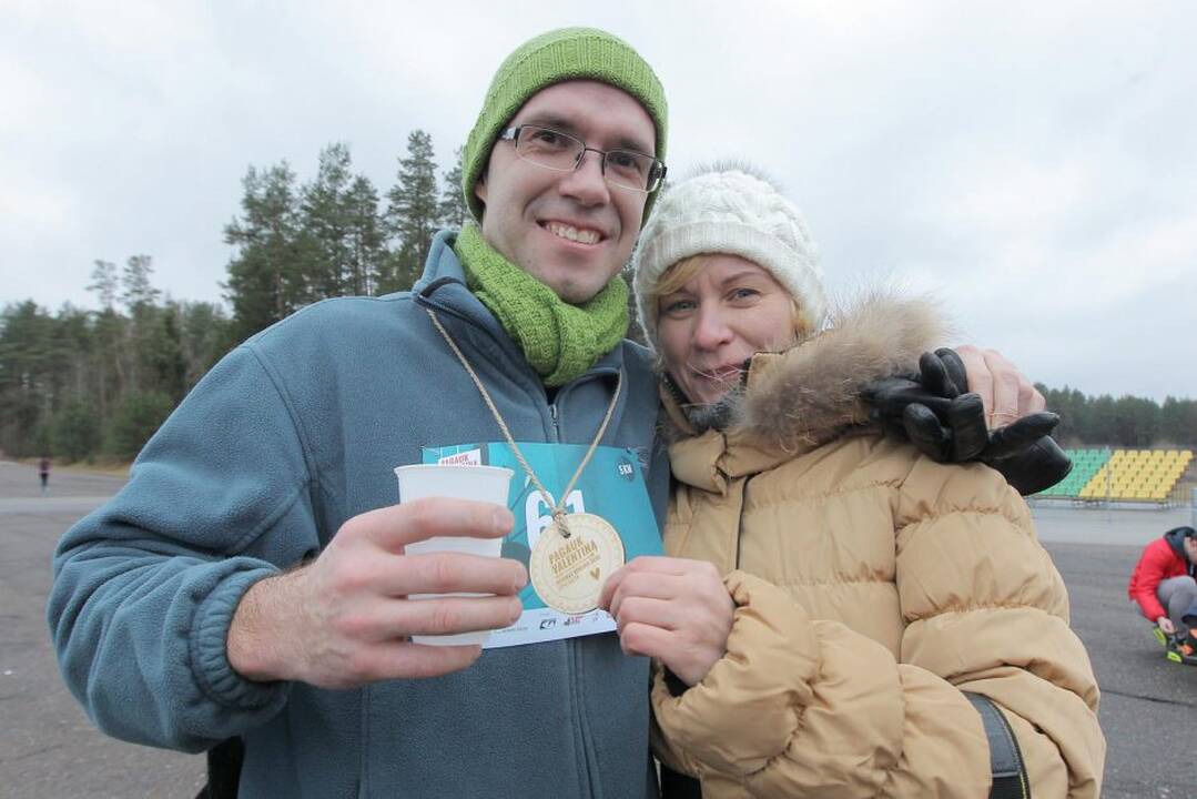 Kačerginėje, Nemuno žiedo lenktynių trasoje vyko bėgimas „Pagauk Valentiną“.