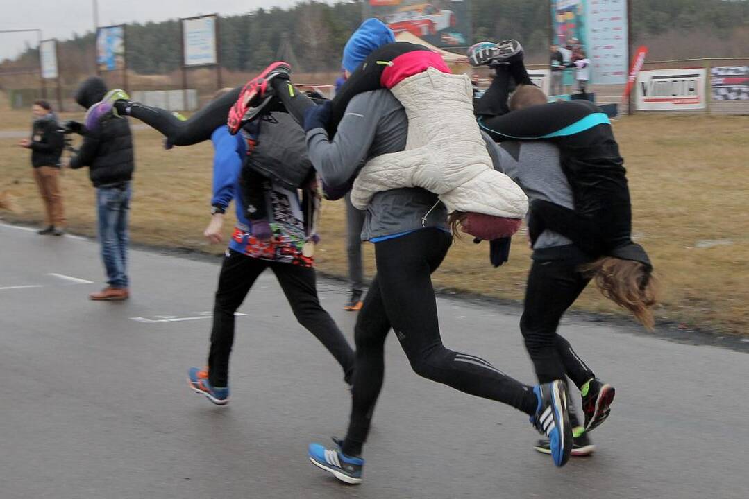 Kačerginėje, Nemuno žiedo lenktynių trasoje vyko bėgimas „Pagauk Valentiną“.