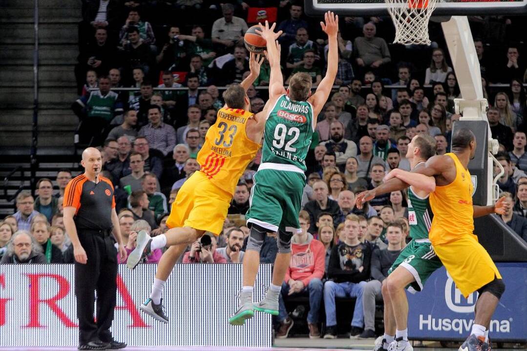 Eurolyga: Kauno „Žalgiris“ – FC „Barcelona“ 59:66.
