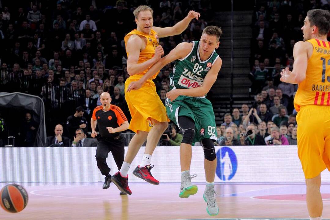Eurolyga: Kauno „Žalgiris“ – FC „Barcelona“ 59:66.