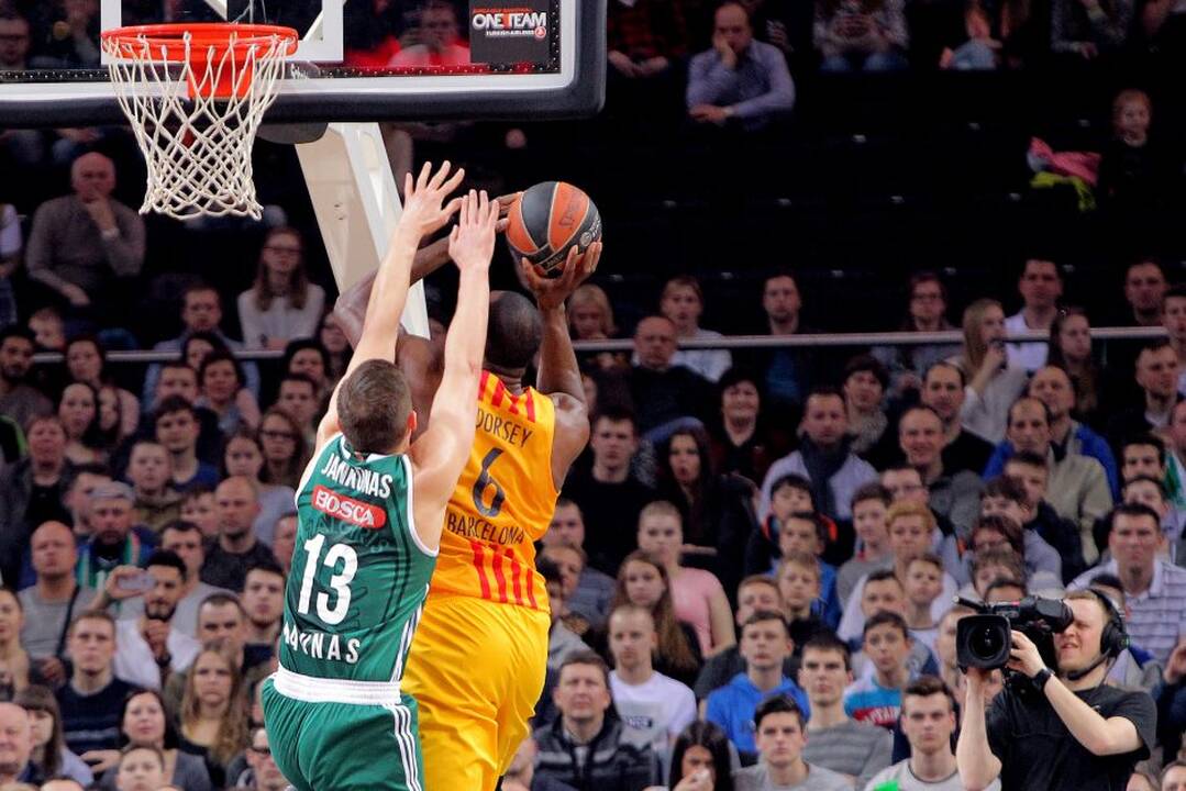 Eurolyga: Kauno „Žalgiris“ – FC „Barcelona“ 59:66.