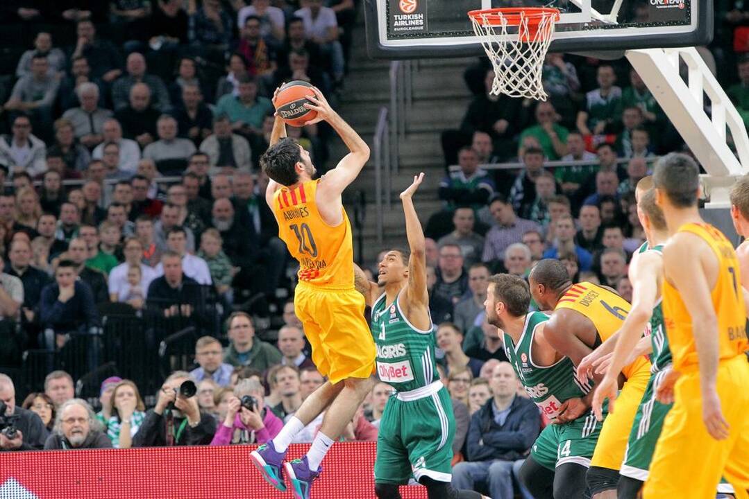 Eurolyga: Kauno „Žalgiris“ – FC „Barcelona“ 59:66.