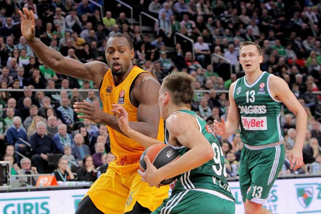 Eurolyga: Kauno „Žalgiris“ – FC „Barcelona“ 59:66.