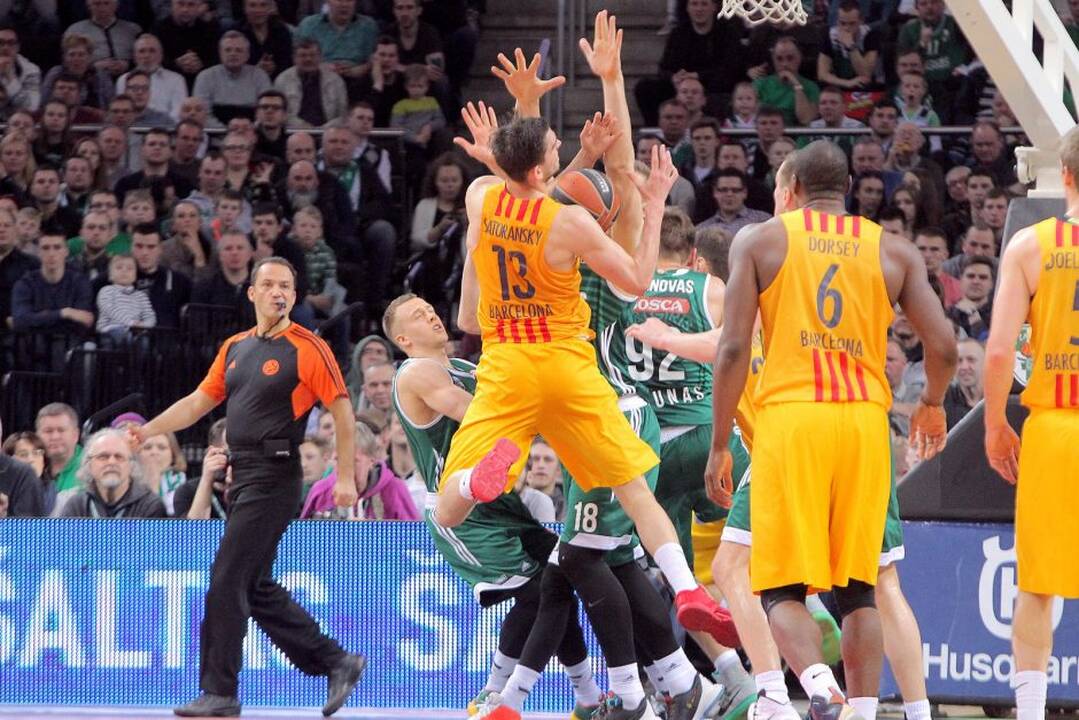 Eurolyga: Kauno „Žalgiris“ – FC „Barcelona“ 59:66.