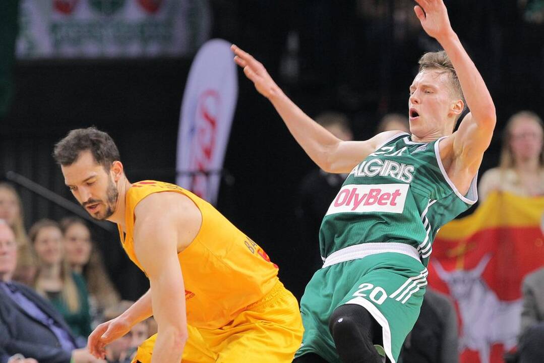 Eurolyga: Kauno „Žalgiris“ – FC „Barcelona“ 59:66.