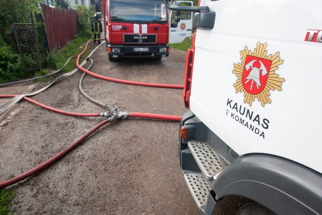 Sudegęs namas Panemunėje