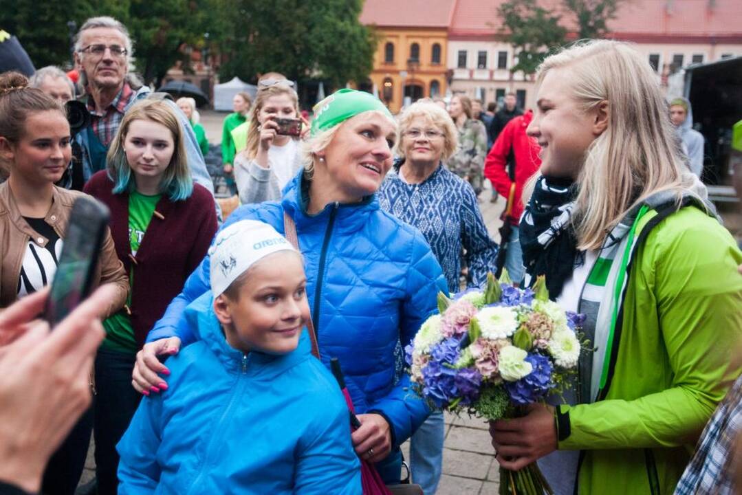 Į Kauną grįžo Rūta Meilutytė