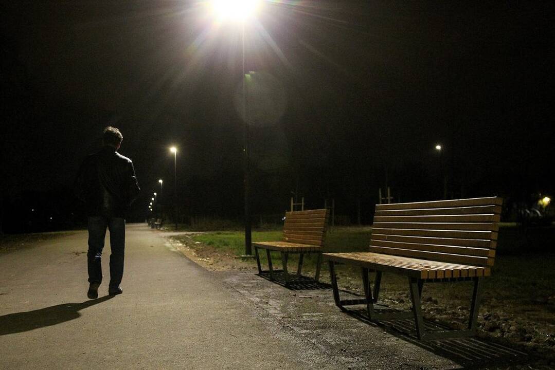 Kalniečių parke – naujas LED apšvietimas
