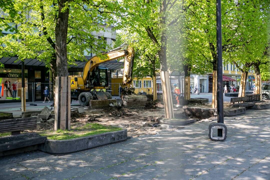 Rekonstrukcijai užtverta Laisvės alėja