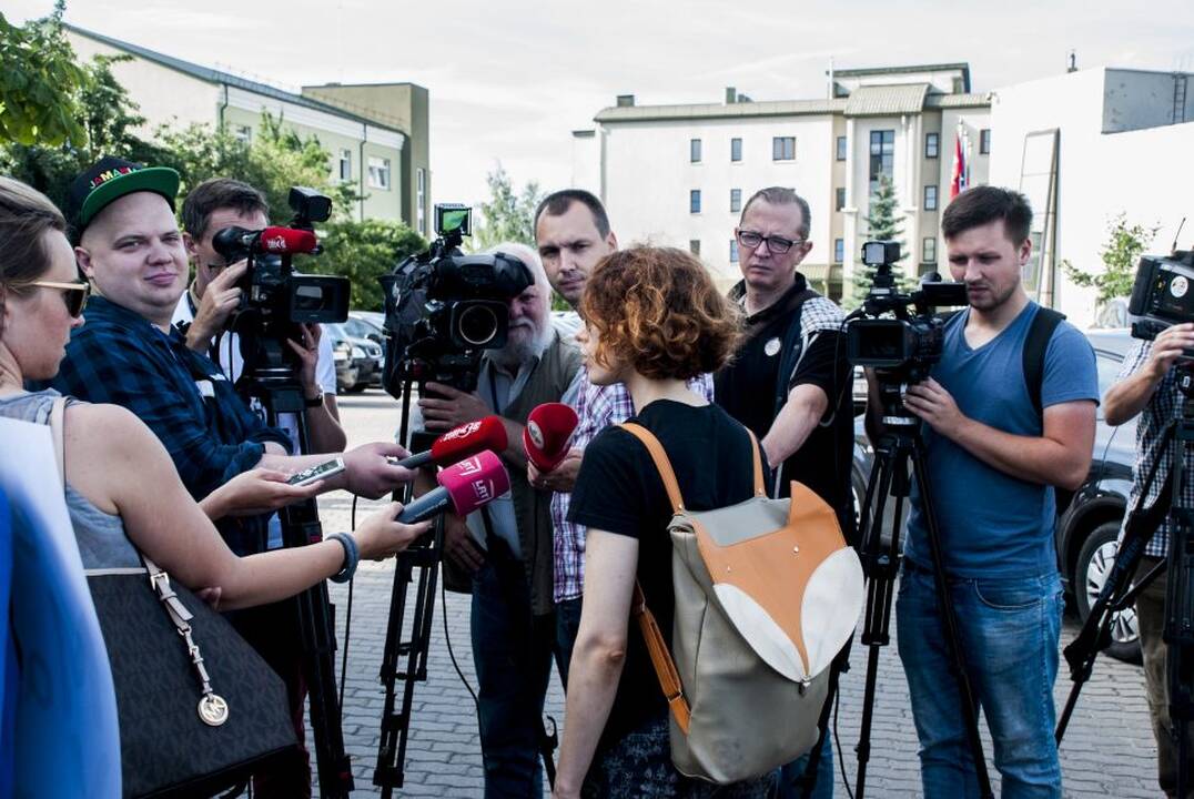 Protestas prie Maisto ir veterinarijos tarnybos