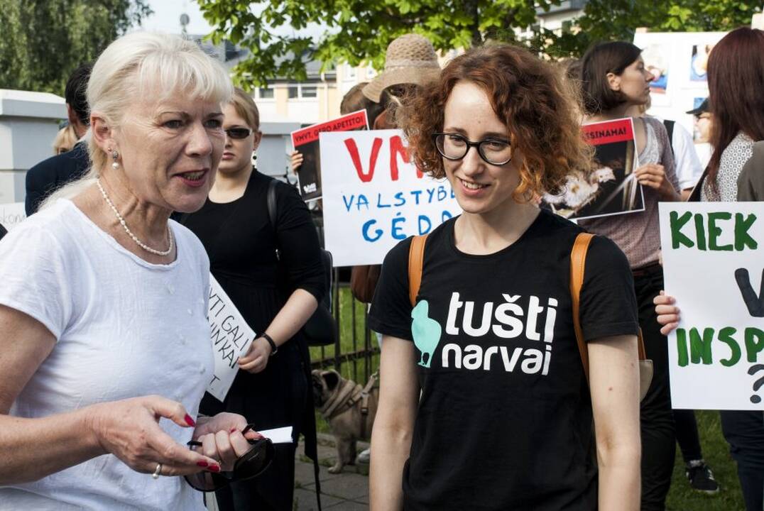 Protestas prie Maisto ir veterinarijos tarnybos
