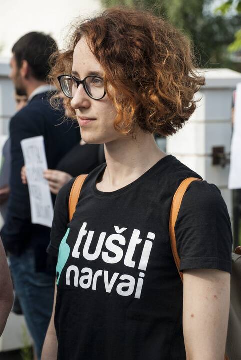 Protestas prie Maisto ir veterinarijos tarnybos