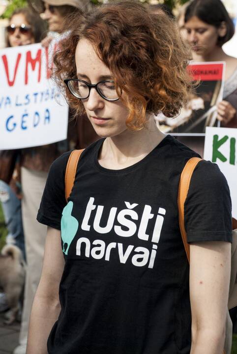 Protestas prie Maisto ir veterinarijos tarnybos