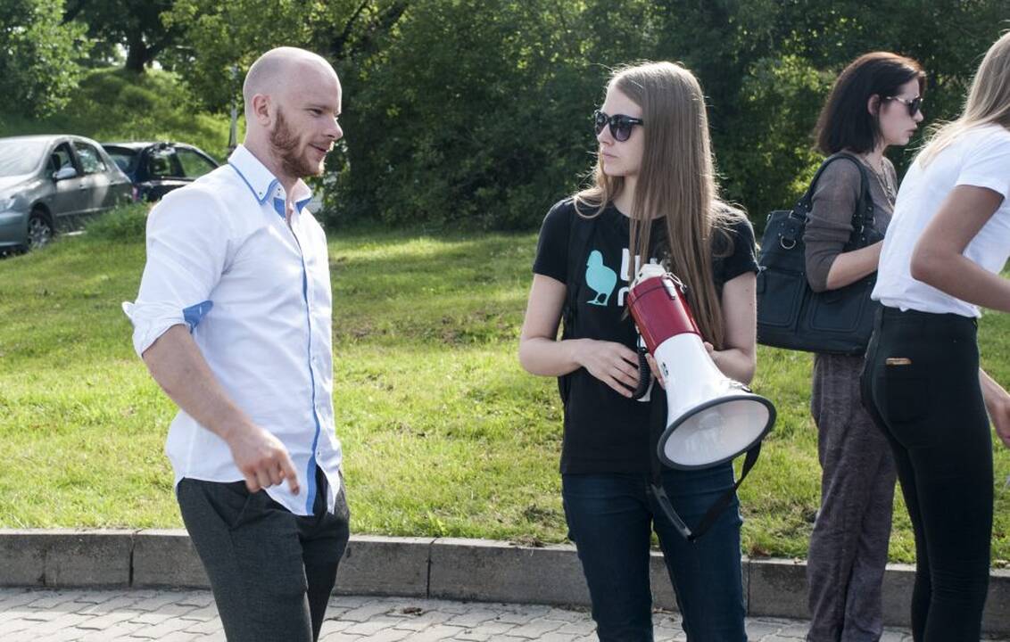 Protestas prie Maisto ir veterinarijos tarnybos