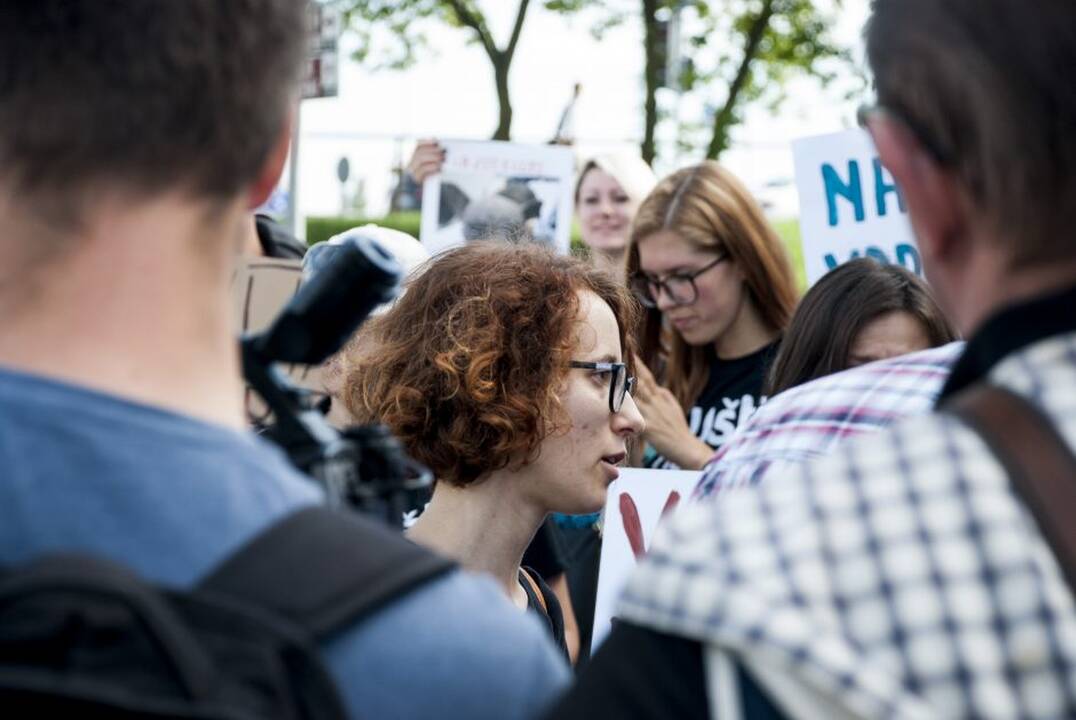 Protestas prie Maisto ir veterinarijos tarnybos