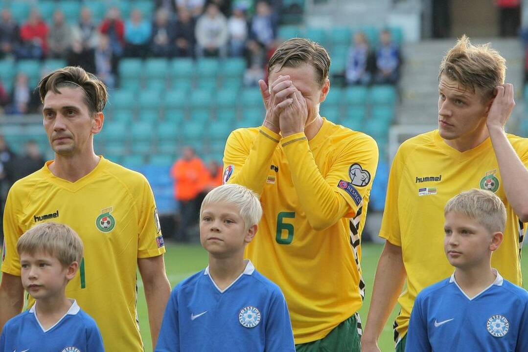 Europos futbolo čempionato atrankos rungtynės Estija – Lietuva.