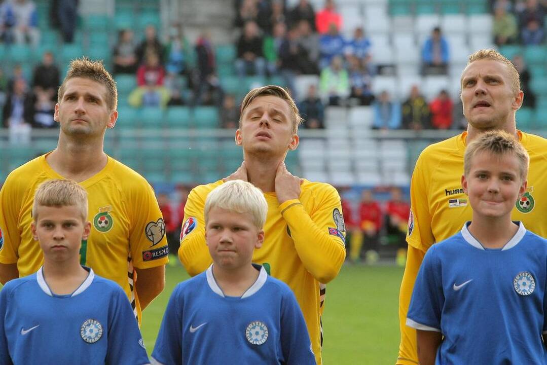 Europos futbolo čempionato atrankos rungtynės Estija – Lietuva.