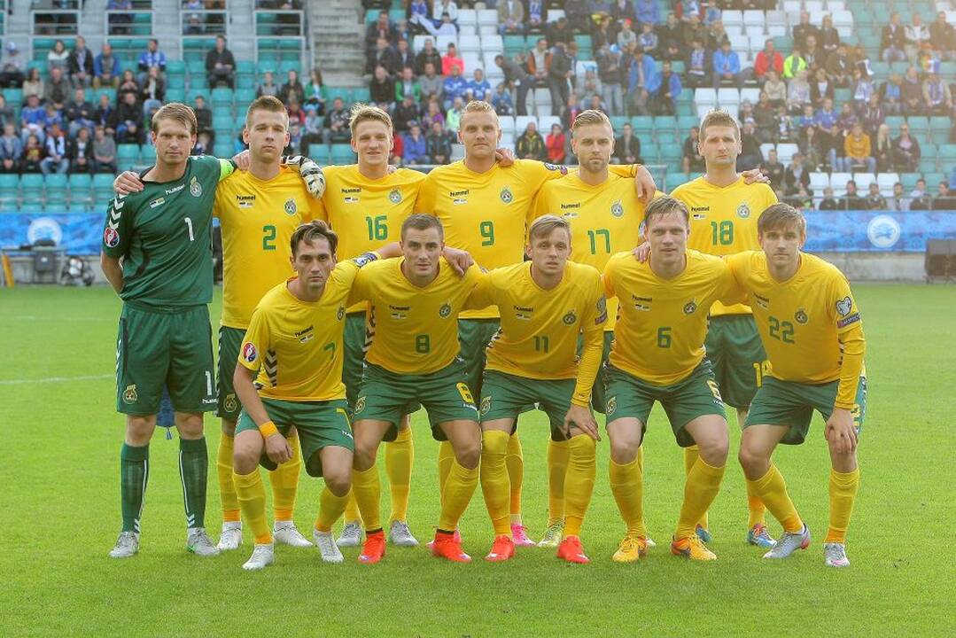 Europos futbolo čempionato atrankos rungtynės Estija – Lietuva.