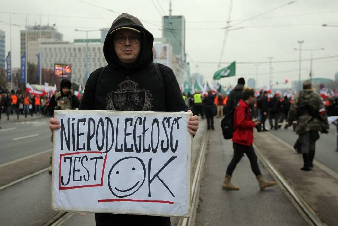 "Nepriklausomybės maršas" Varšuvoje