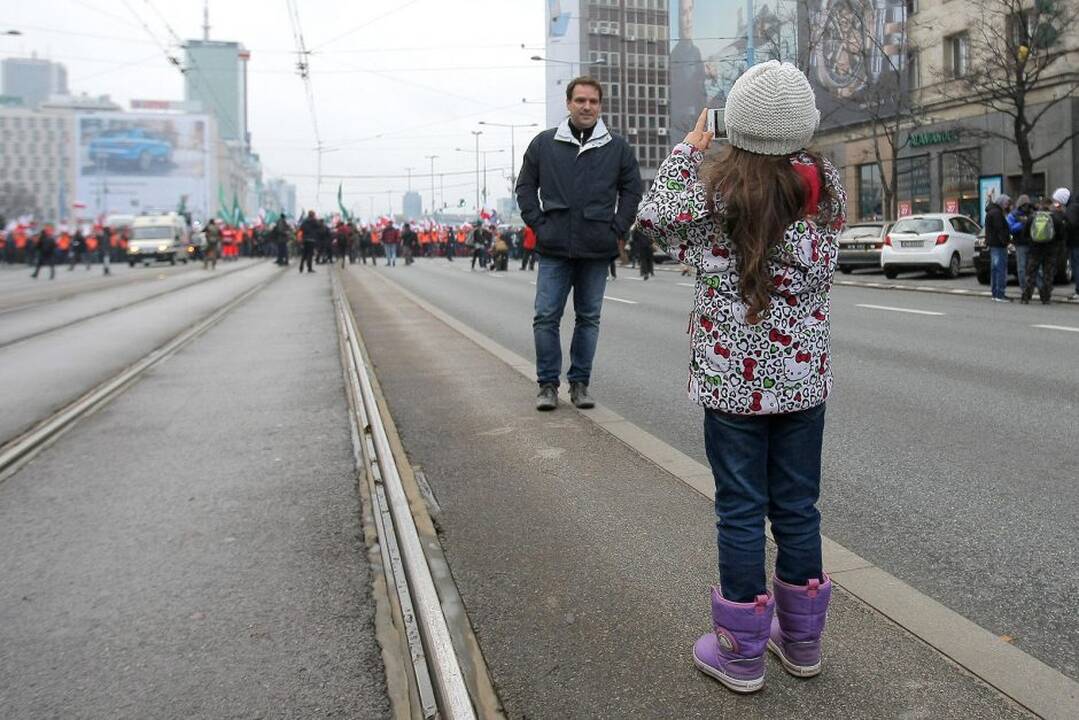 "Nepriklausomybės maršas" Varšuvoje