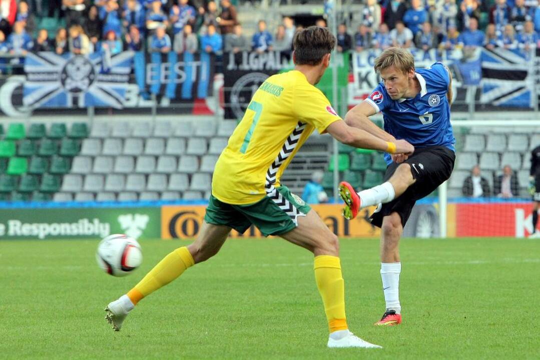 Europos futbolo čempionato atrankos rungtynės Estija – Lietuva.