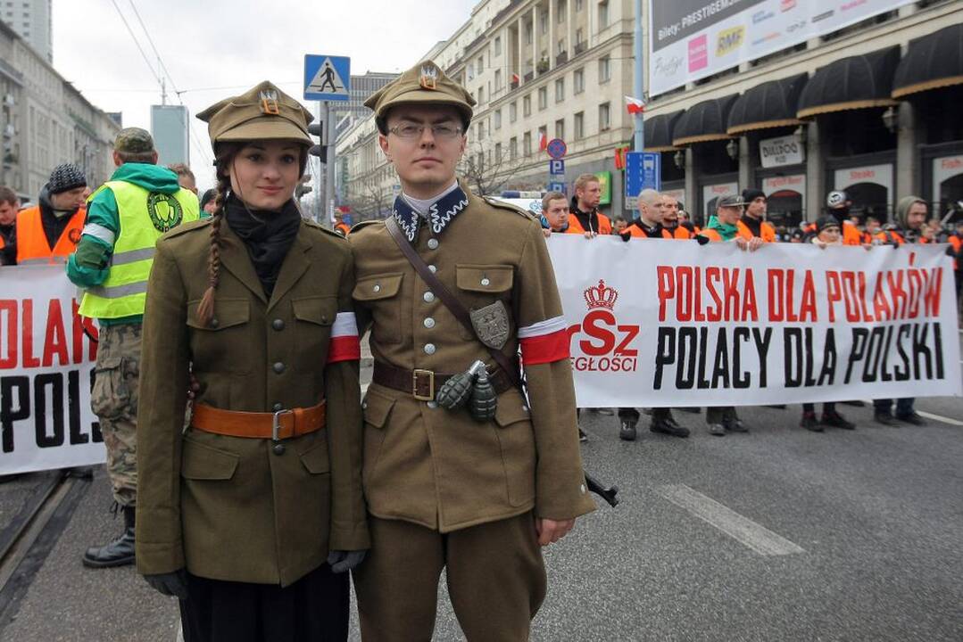 "Nepriklausomybės maršas" Varšuvoje