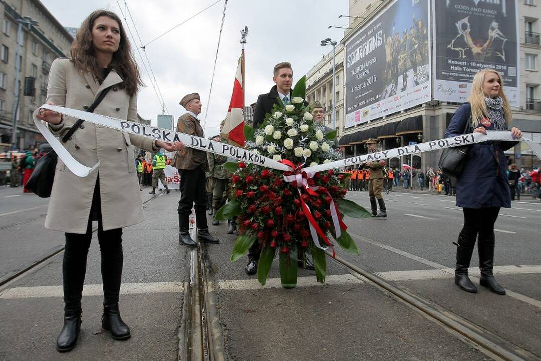"Nepriklausomybės maršas" Varšuvoje