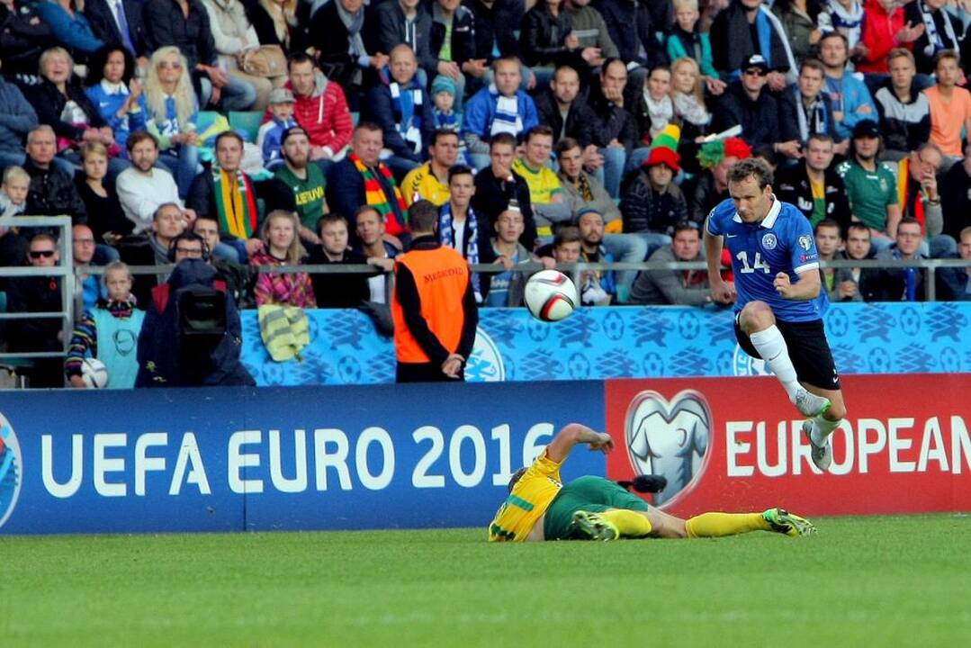 Europos futbolo čempionato atrankos rungtynės Estija – Lietuva.