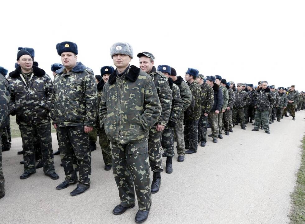 Kryme tęsiasi Ukrainos ir Rusijos karių priešprieša