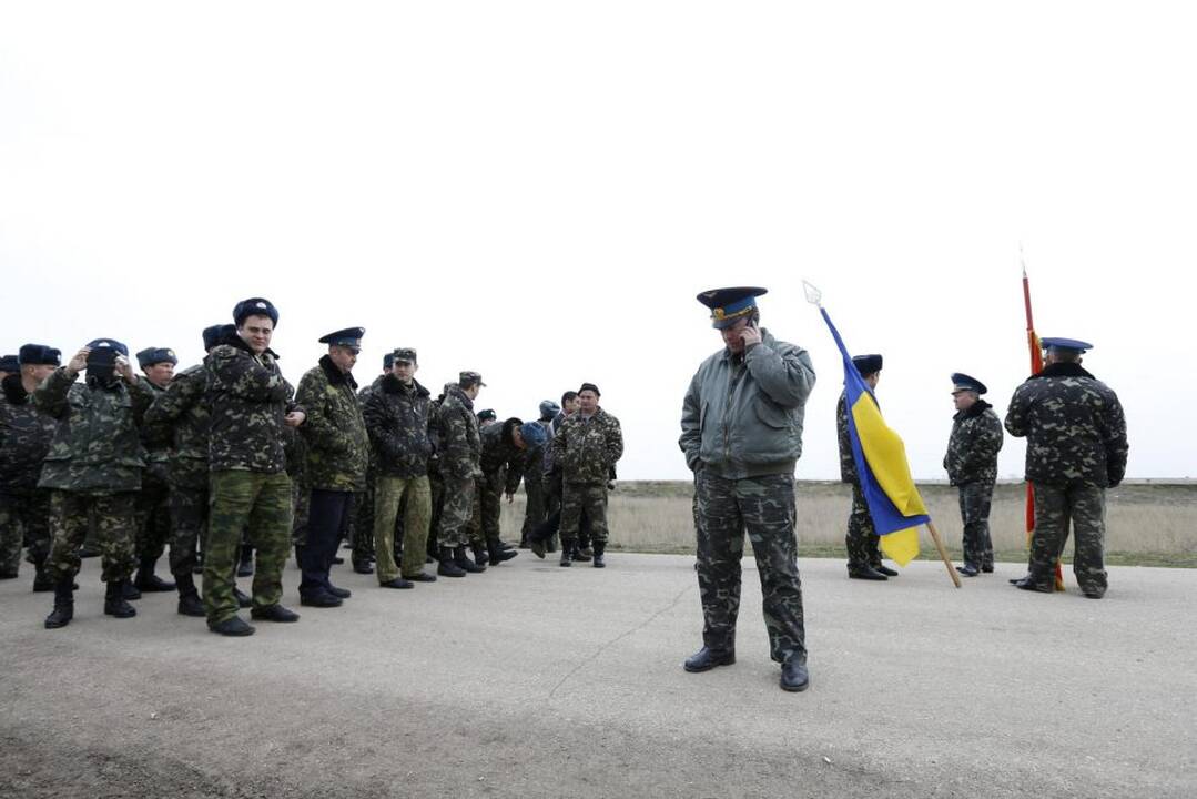 Kryme tęsiasi Ukrainos ir Rusijos karių priešprieša