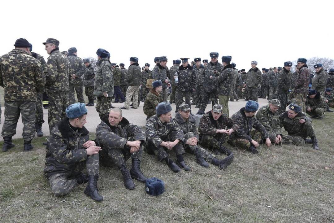 Kryme tęsiasi Ukrainos ir Rusijos karių priešprieša
