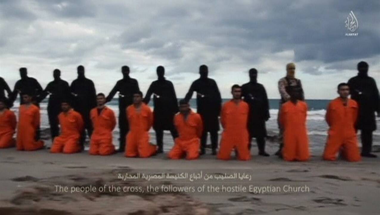 Egiptą įsiutino 21 Egipto krikščionio nukirsdinimas Libijoje