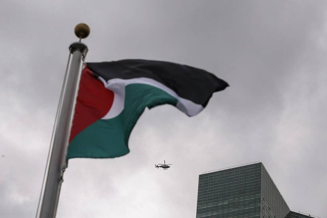 Palestinos vėliava – pirmąkart Jungtinėse Tautose